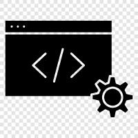 html, css, javascript, php ikon svg