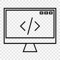 html, web design, web development, web hosting icon svg