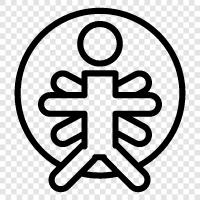 menschliche Anatomie, medizinische Anatomie, menschlicher Körper, menschliches Skelett symbol