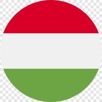 hungary flag circular icon
