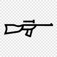 hunting rifle, gun, shooting, firearms icon svg