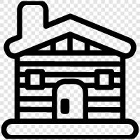 hunting, hunting lodge, hunting resort, hunting trip icon svg