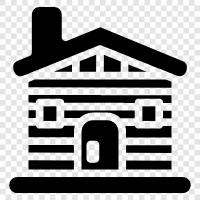 hunting, hunting lodge, hunting vacation, hunting vacation homes icon svg