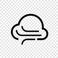 hurricane, gusts, thunder, rain icon svg