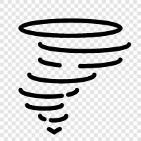 hurricane, tornado, typhoon, blizzard Windstorm: icon svg