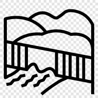 hydroelectric dams, hydroelectric power, hydroelectricity, hydroelectric plants icon svg