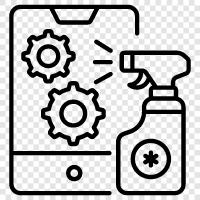 HygieneApp, saubere App, DesinfektionsmittelApp, CleanerApp symbol