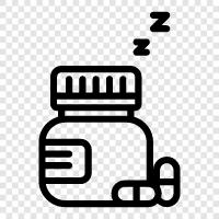 hypnotics, sedatives, antianxiety medications, sleeping pills icon svg