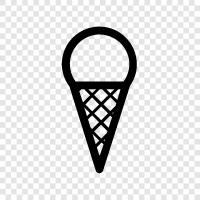 ice cream cone, cone, cone making, cone sugar icon svg