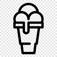 Dondurma Koni Makinesi, Buz Kremi, Buz Kremi Koni ikon svg