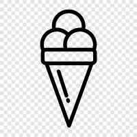 Ice Cream Cone Maker, Frozen, Ice Cream Cone icon svg