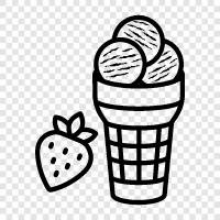 ice cream cones, cones, dairy free, vegan icon svg