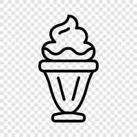 ice cream, sundae, creamy, chocolate icon svg