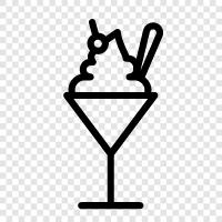 ice cream, milk, cone, sundae icon svg