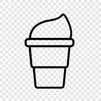 ice cream, dessert, flavor, cone icon svg