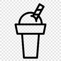 Ice Cream, Frozen Yogurt, Sundae Ice Cup:, Ice Cup icon svg