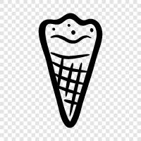 Ice Cream, cones, desserts, sweet icon svg