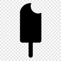 ice cream, flavored, popsicles, frozen treats icon svg