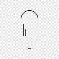 dondurma, popsicles, dondurulmuş tatlı, yaz ikon svg