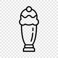 ice cream, soft serve, cone, milkshake icon svg