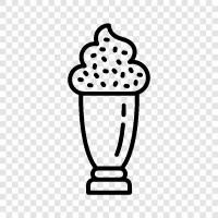 ice cream, dessert, cones, milkshakes icon svg