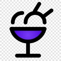 food, drinks, minimalistic, colored icon svg