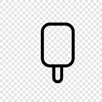 ice cream, frozen dessert, popsicle stick, popsicle lid icon svg