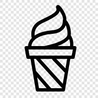 ice cream, frozen yogurt, softserve, froyo icon svg