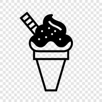 Ice Cream Parlor, Ice Cream Treats, Ice Cream Truck, Ice icon svg