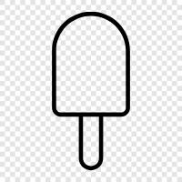 ice cream, frozen treat, soft serve, Popsicle icon svg