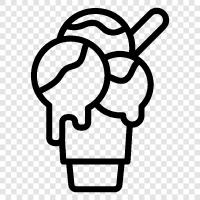 ice cream sundae, ice cream cone, ice cream sandwich, ice cream icon svg