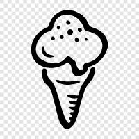 Ice Cream Sundae, Ice Cream Sandwich, Ice Cream Cake, Ice Cream icon svg