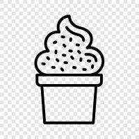 ice cream, cup, dessert, sweet icon svg