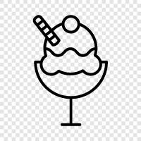 ice cream, dessert, dairy, flavor icon svg