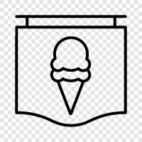 ice cream, cones, sundaes, cream icon svg