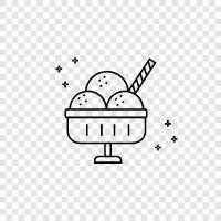 ice cream, sundae, delicious, summer icon svg