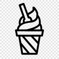 Ice Creams, Sundaes, Floats, Scoops icon svg