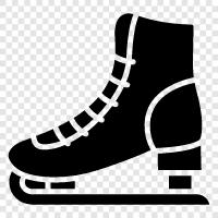 ice skates, inline skates, roller skates, skateboard icon svg