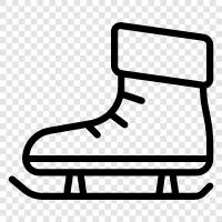 ice skating, skating, winter sports, Ice Skate icon svg