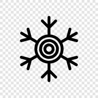 ice, crystal, snow, flakes icon svg