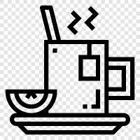 Eisgetränk, Kaffee, Eiskaffee, Tee symbol