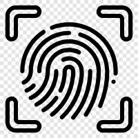 Identifikation, Sicherheit, Identifikationsscanner, Fingerabdruckscanner symbol