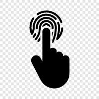 identification, security, technology, Fingerprint icon svg