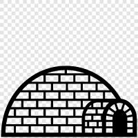 igloo, igloo heater, igloo style home, igloo building icon svg