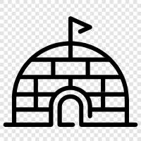 igloo, igloo building, igloo design, igloo insulation icon svg