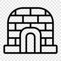 igloo, igloo building, igloo design, igloo shelter icon svg