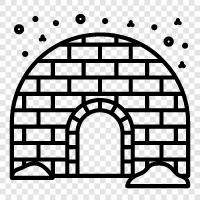 igloo, igloo building, igloo insulation, igloo heaters icon svg