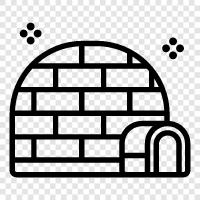 igloo, igloo insulation, igloo roof insulation, igloo heat icon svg