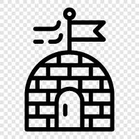 igloo, igloo living, igloo building, igloo home icon svg