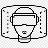 immersive, video, games, Virtual Reality icon svg